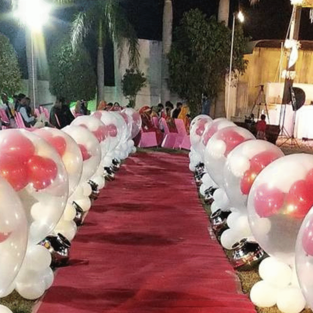 Balloon Entries & Ribbon Blasters​ for wedding in jim corbett