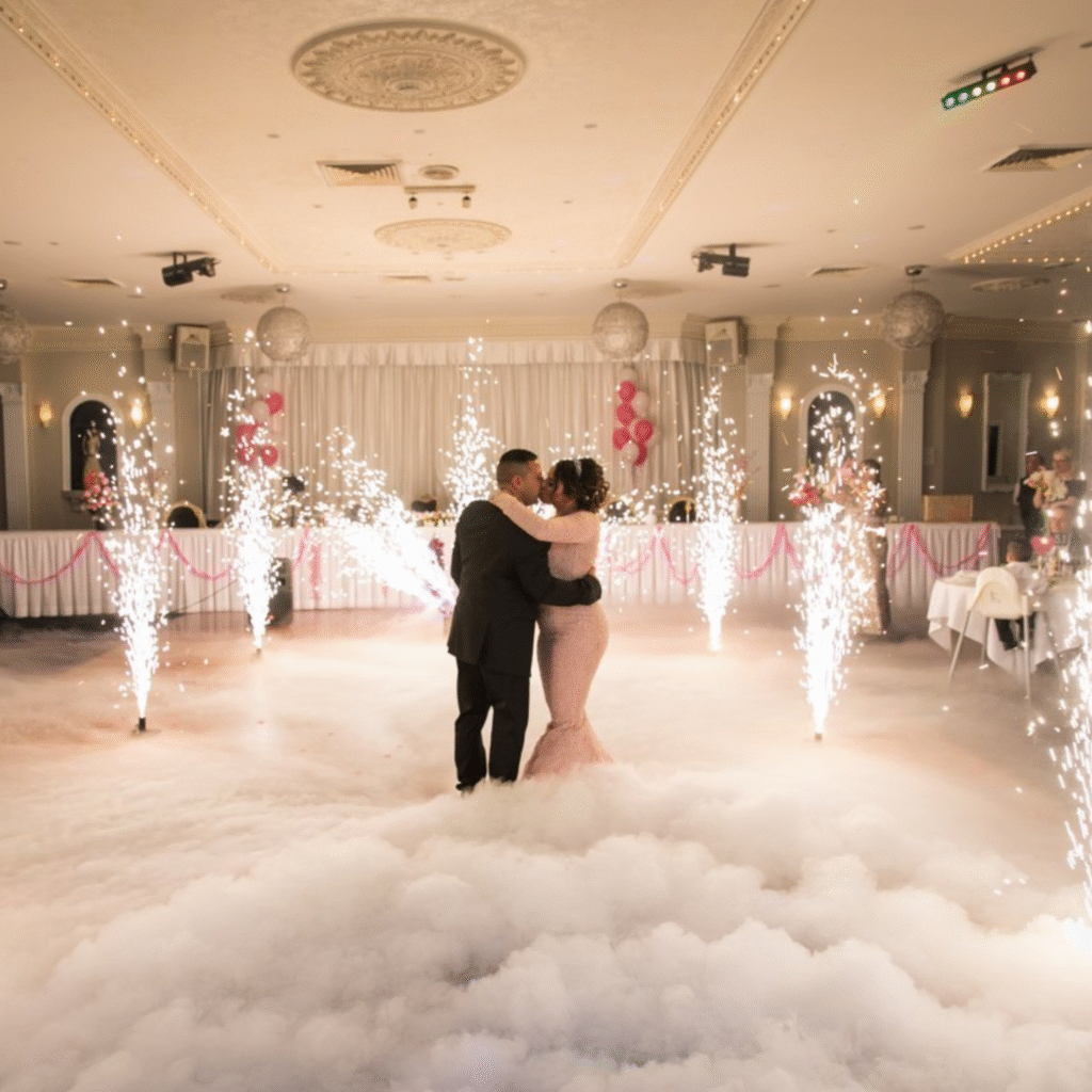 dry ice effect for wedding in jim corbett