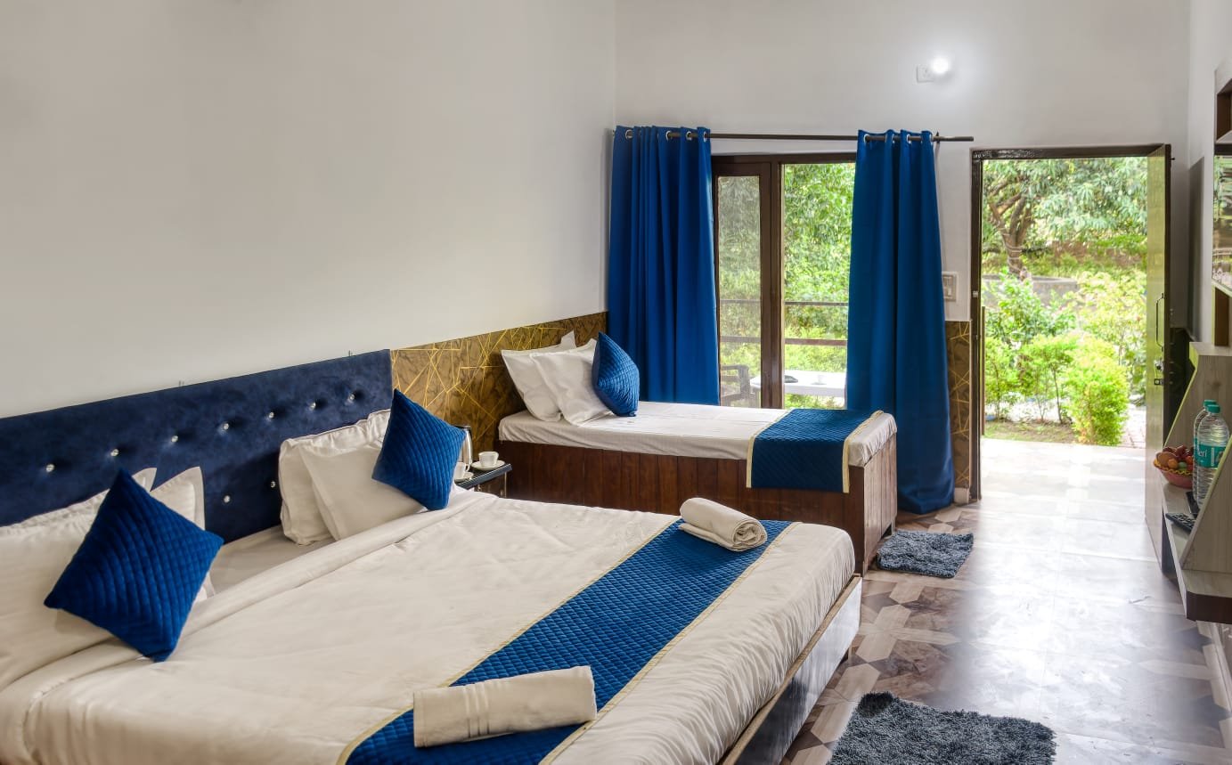 Shekhar Corbett resort deluxe room stay in Dhikuli Ramnagar